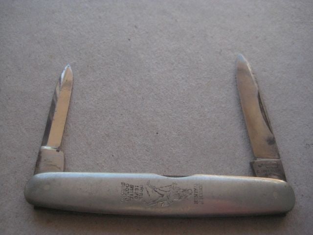 Vintage Johnnie Walker Penknife, Made By Ibberson: Title: Vintage Johnnie Walker Penknife, Made By Ibberson Description: Vintage Johnnie Walker Advertising Twin Steel Bladed Penknife. Made by G Ibberson. Length open