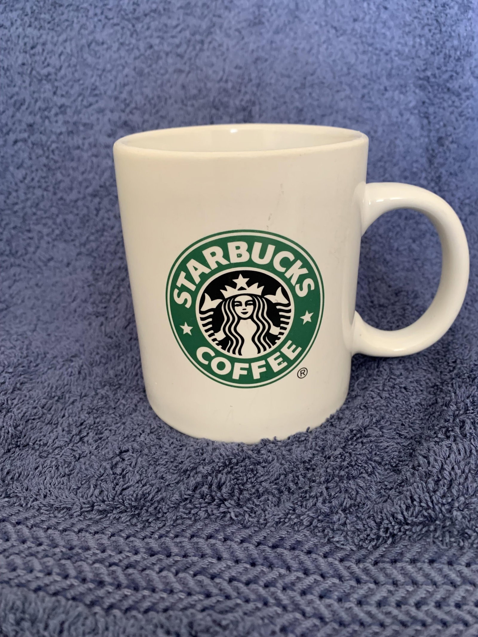 Original Starbucks Large Iconic Mug c1970’s: Title: Original Starbucks Large Iconic Mug c1970’s Description: Original Starbucks Large Iconic Mug c1970’s, Seattle Washington. 4.5” height; 4” diameter. Perfect