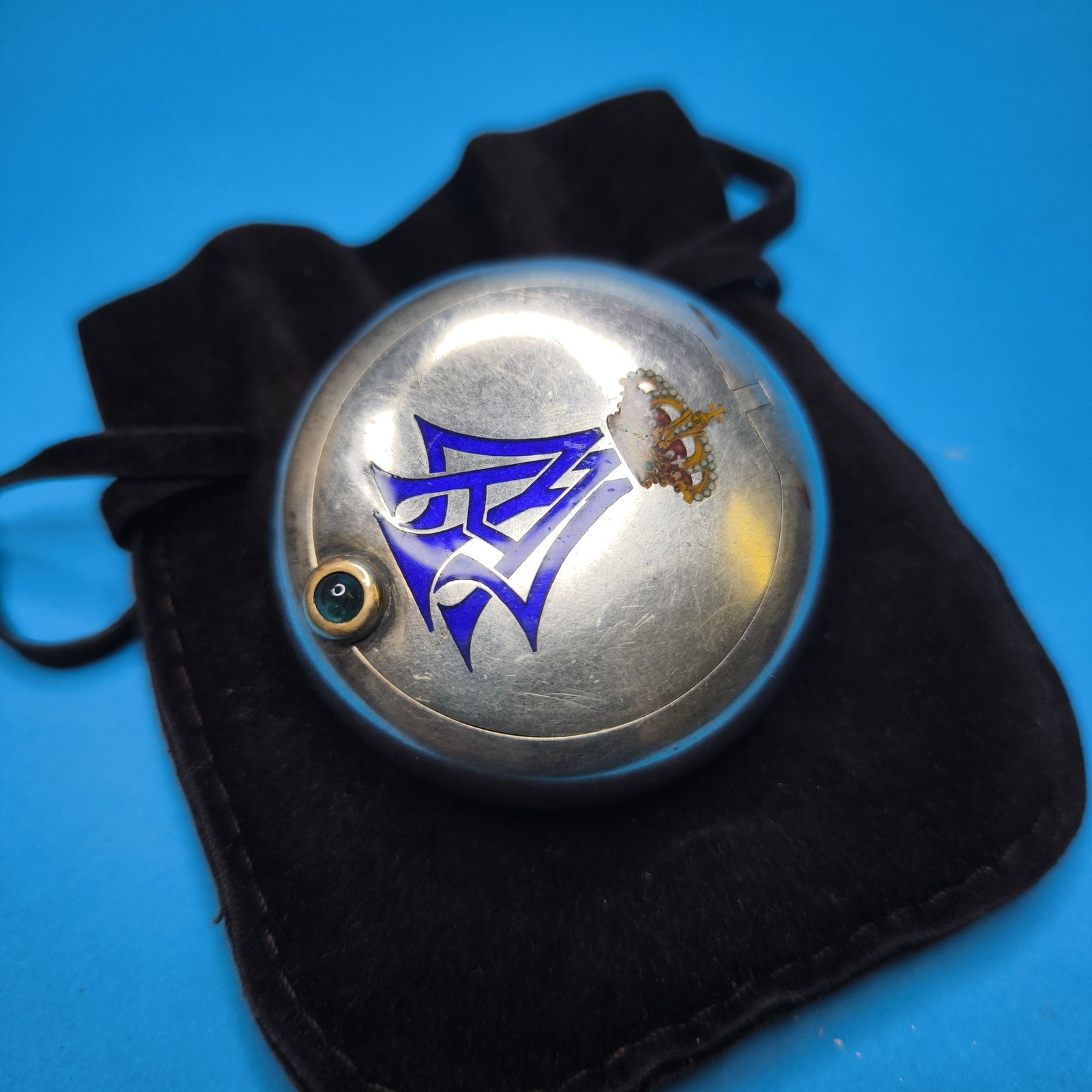 Lost And Find Russian Faberge Pill Box Silver Romanov Alexander Mikhailovich - 15