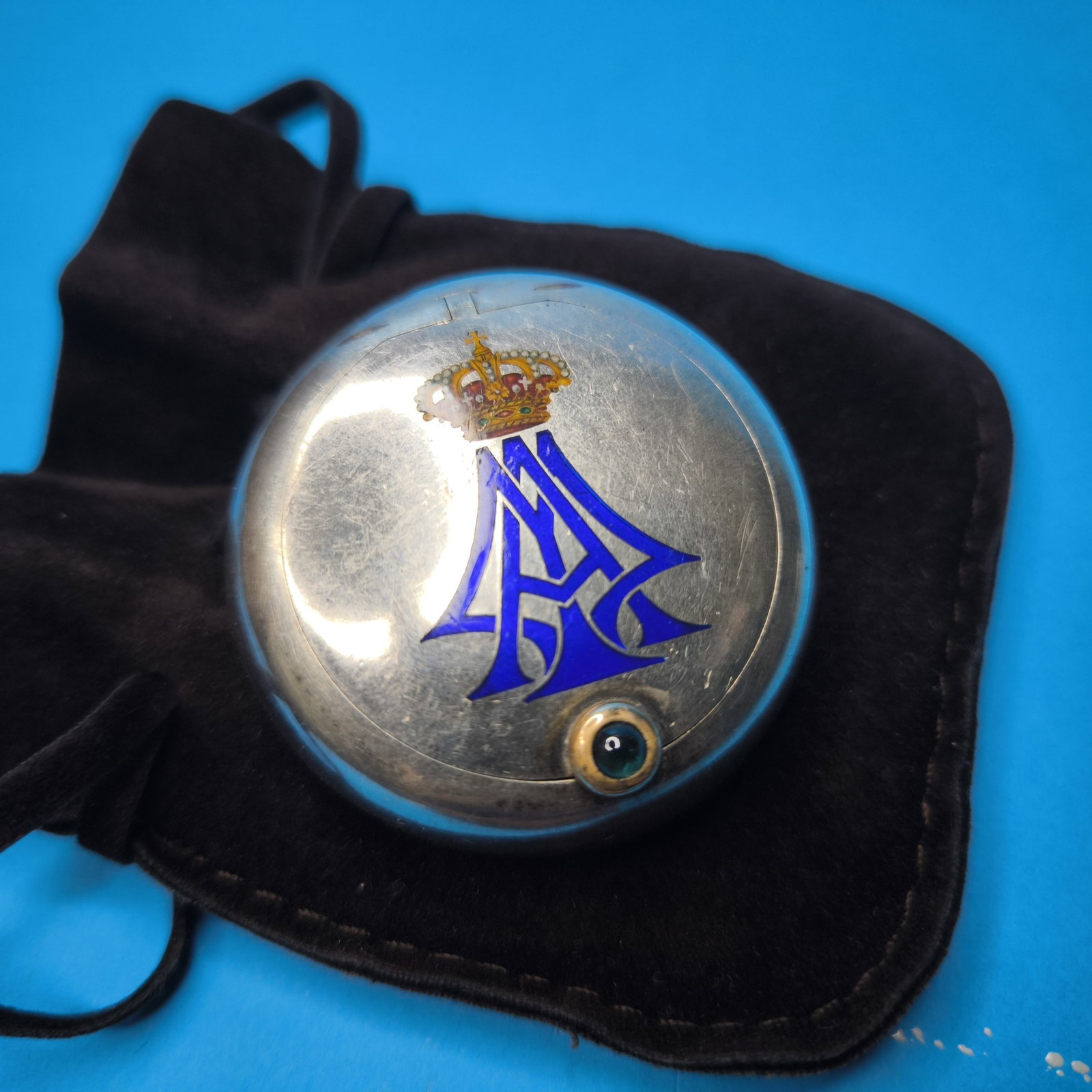 Lost And Find Russian Faberge Pill Box Silver Romanov Alexander Mikhailovich - 2
