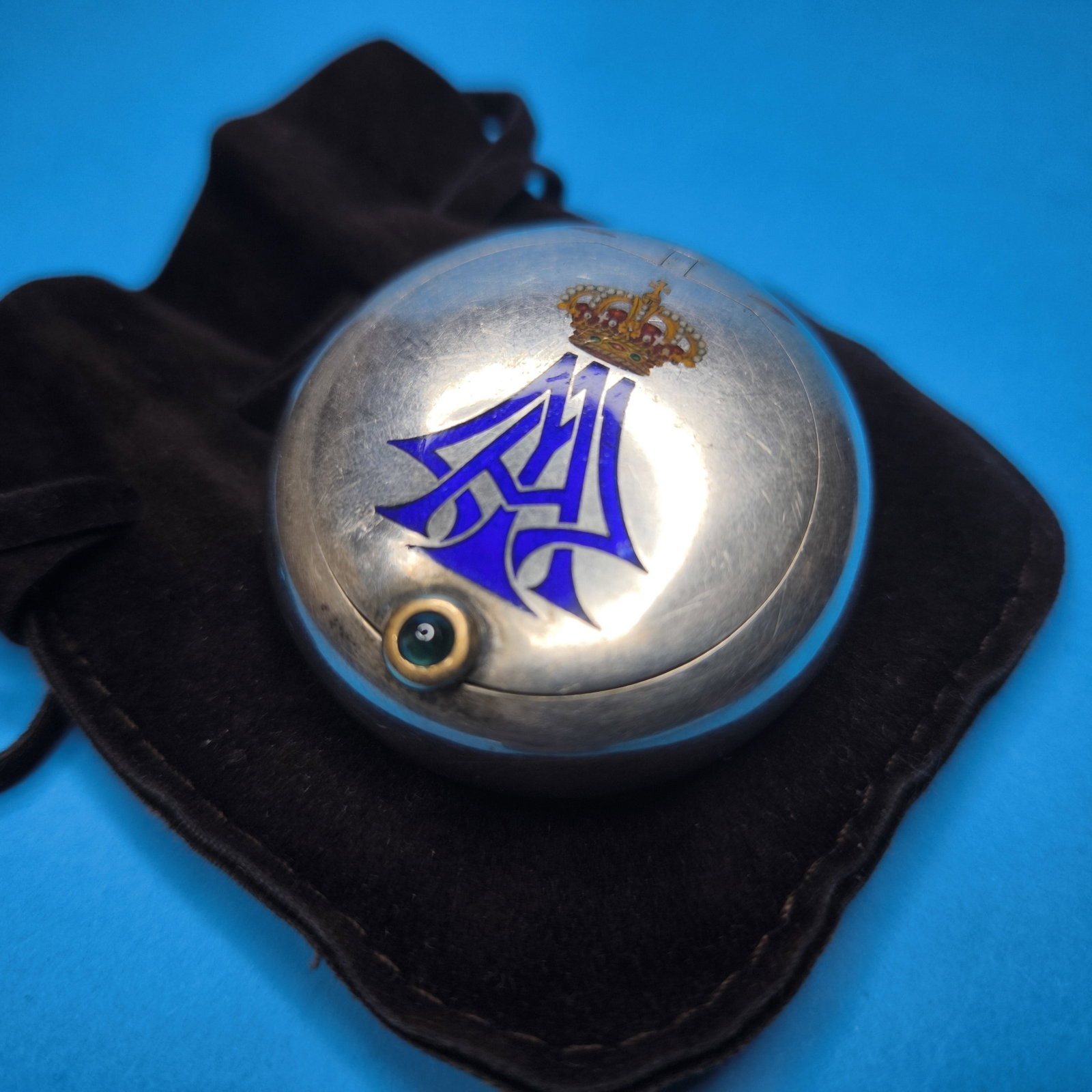 Lost And Find Russian Faberge Pill Box Silver Romanov Alexander Mikhailovich - 7