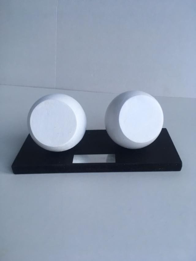 Barbara Hepworth (1903-75) Maquette of BH 562 'Two Spheres In Orbit' Sculpture From (1973) (1 of 9)