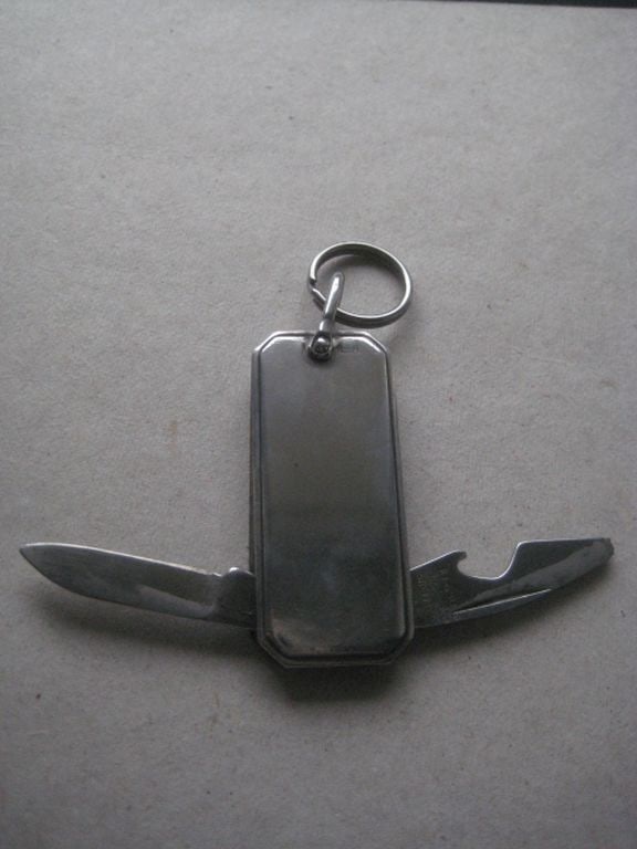 Vintage Silver Hafted Twin Steel Bladed Penknife - 2