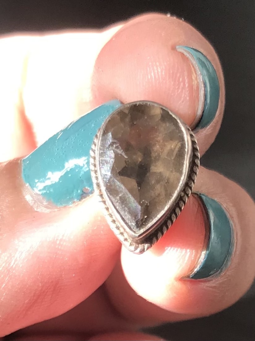 Smoky Quartz Sterling Silver Stud Earrings - 6