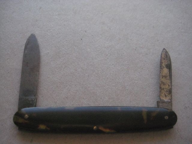 Vintage Twin Steel Bladed Folding Fruit Knife, c1920 - 2