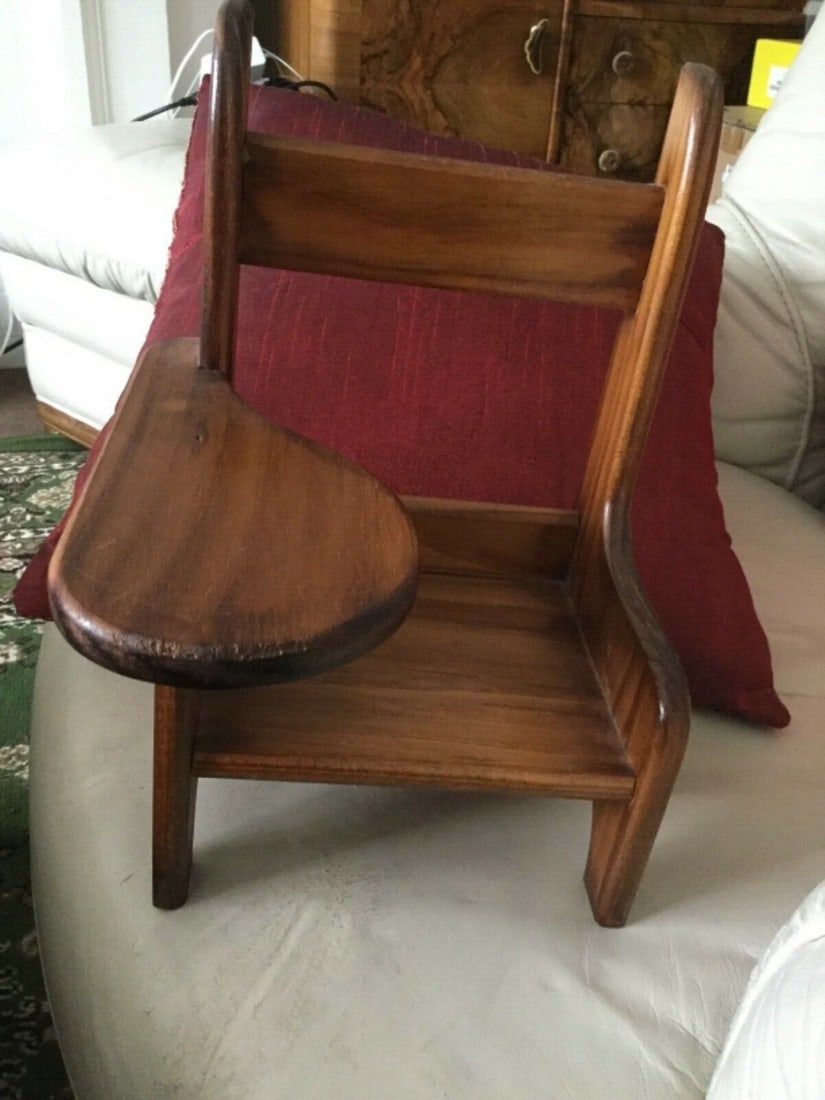 Andrew Schofield Victorian Doll Sitting On A Very Cute Wooden Chair - 7