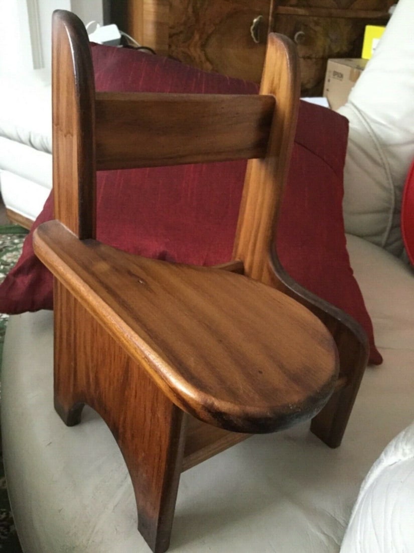 Andrew Schofield Victorian Doll Sitting On A Very Cute Wooden Chair - 8