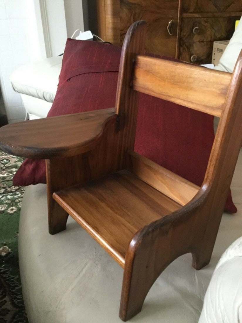 Andrew Schofield Victorian Doll Sitting On A Very Cute Wooden Chair - 9