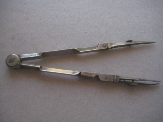 Vintage Norton & Gregory Metal Drawing Instrument, c1920 - 2