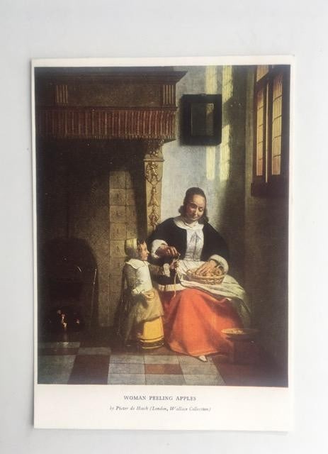 1938 Note Card & 3 Postcards' By The 'Medici Society', Constable Etc, Dedicated. - 3