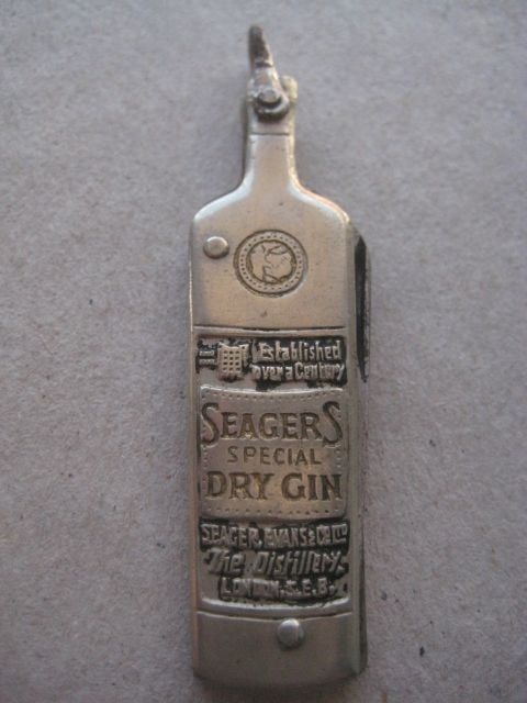 Vintage Seagers Special Dry Gin Advertising Penknife, c1940 - 4