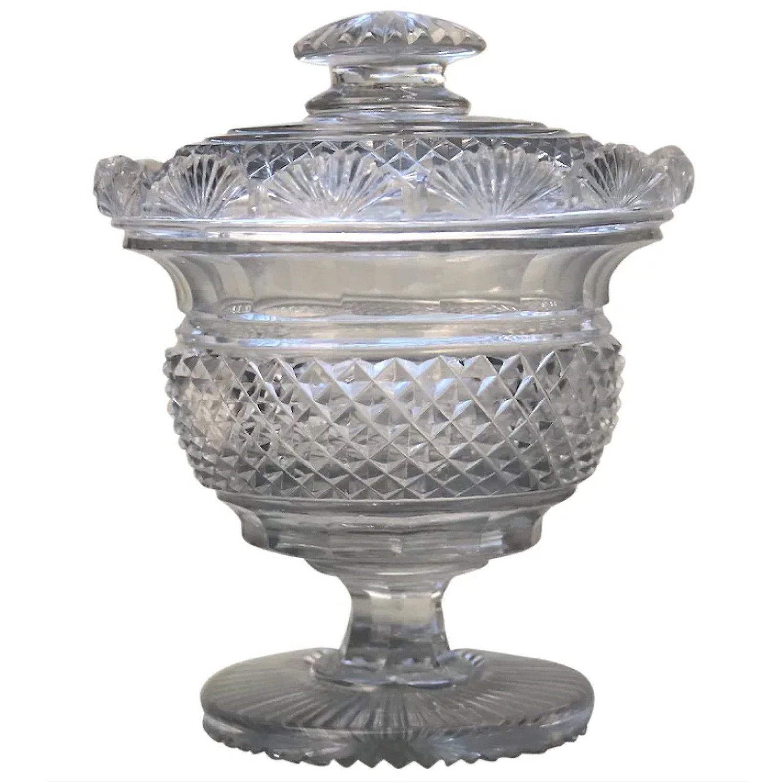 A superb antique late Georgian Irish cut glass Bonbonniere C.early 19thC (1 of 9)