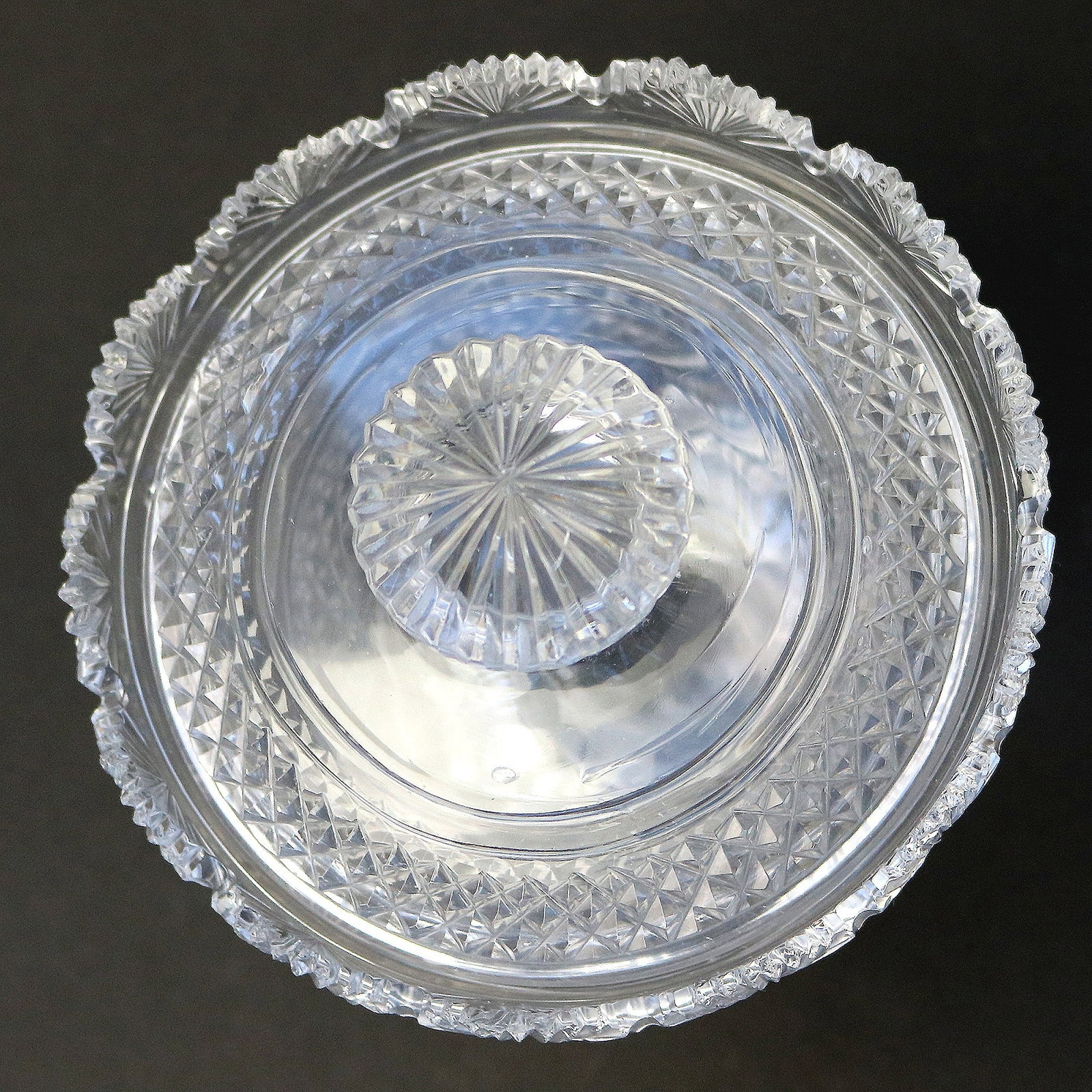 A superb antique late Georgian Irish cut glass Bonbonniere C.early 19thC - 5