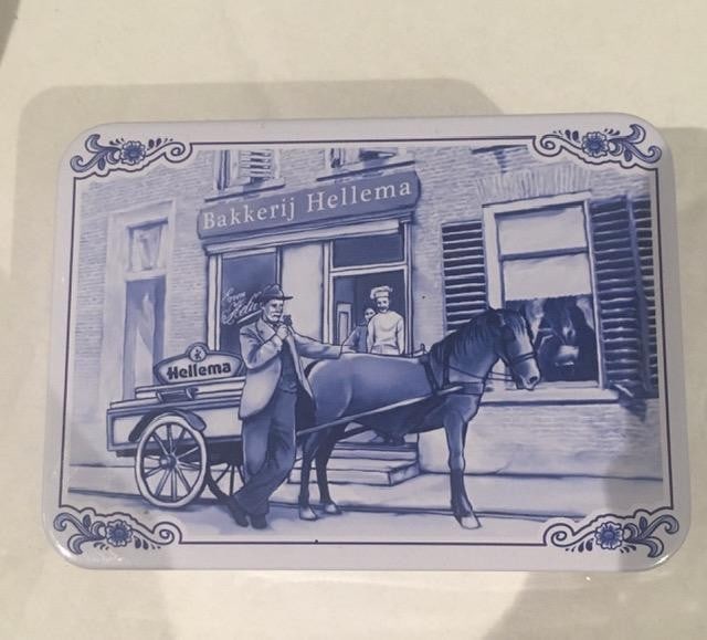 Two Dutch Tins, Folk Art and Utility Scenes, One Circular and One Retangular - 6