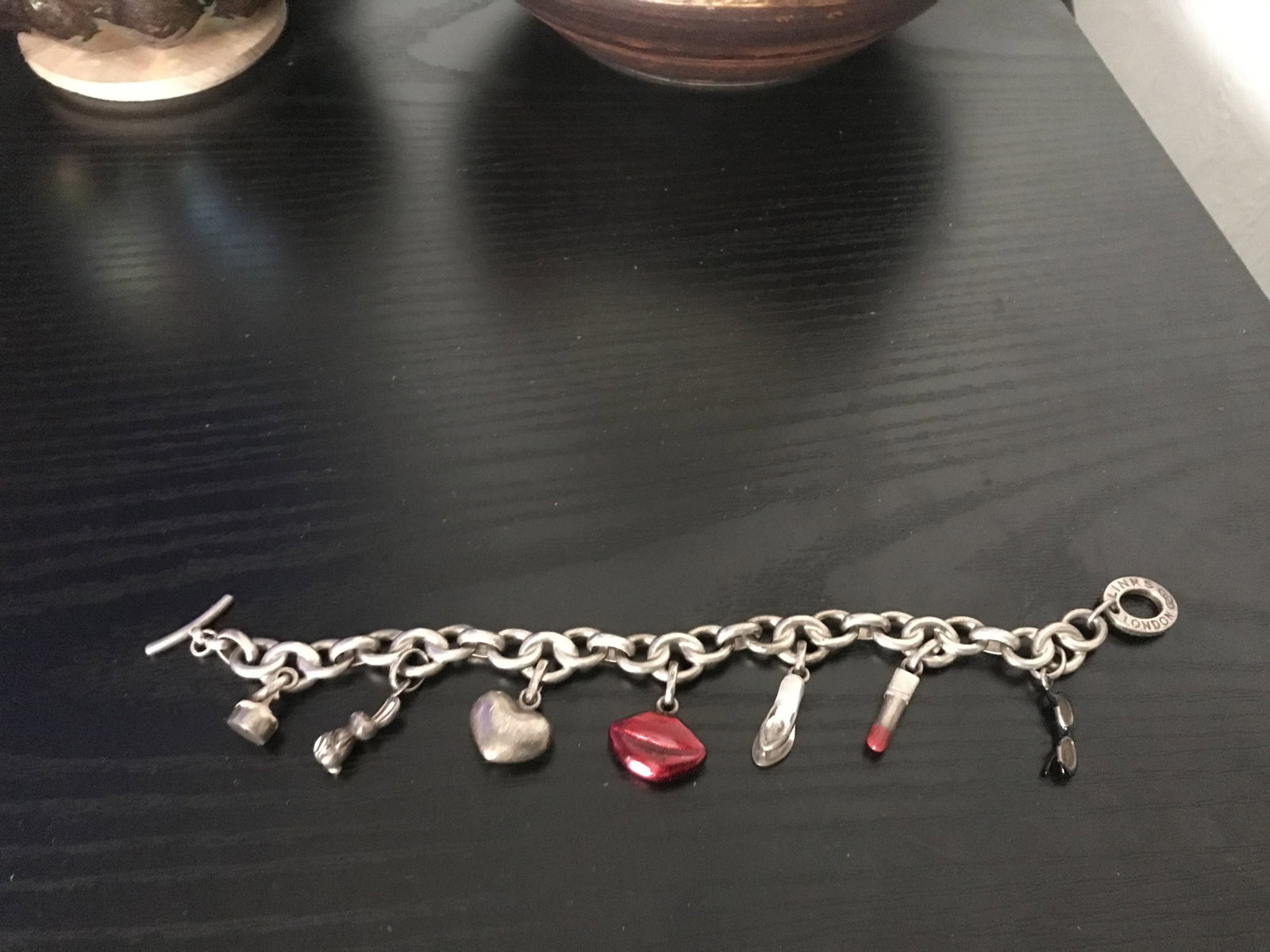 Heavy Sterling Silver 925 Charm Bracelet With Charms - 2