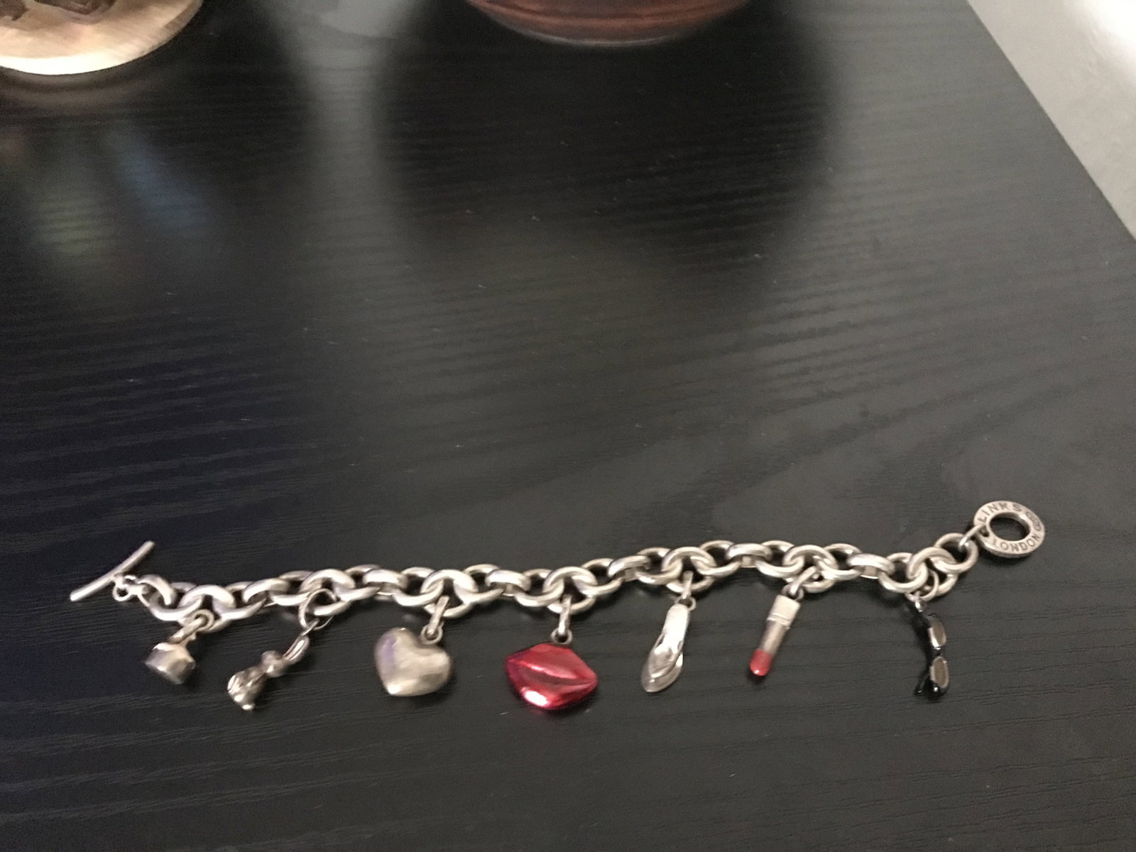 Heavy Sterling Silver 925 Charm Bracelet With Charms - 3