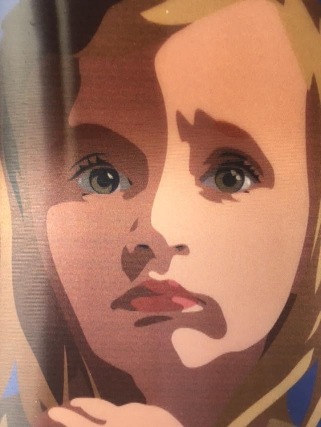 Julian Opie (1958) ‘Sissi Looking Upwards’ 3D Lenticular Moving Image, In Colours, Frame - 6
