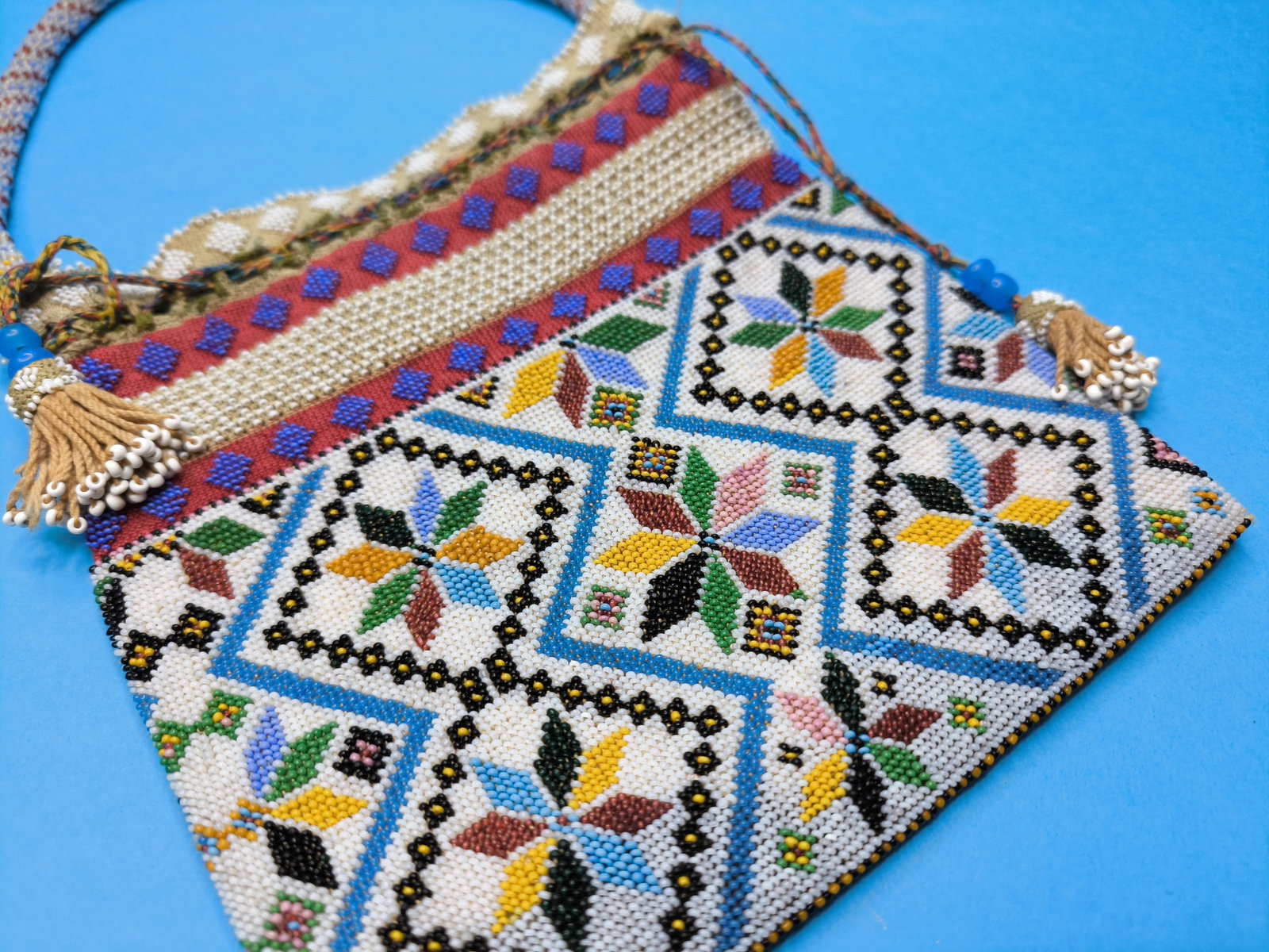 Antique American Native Beaded Bag 1880 - 2