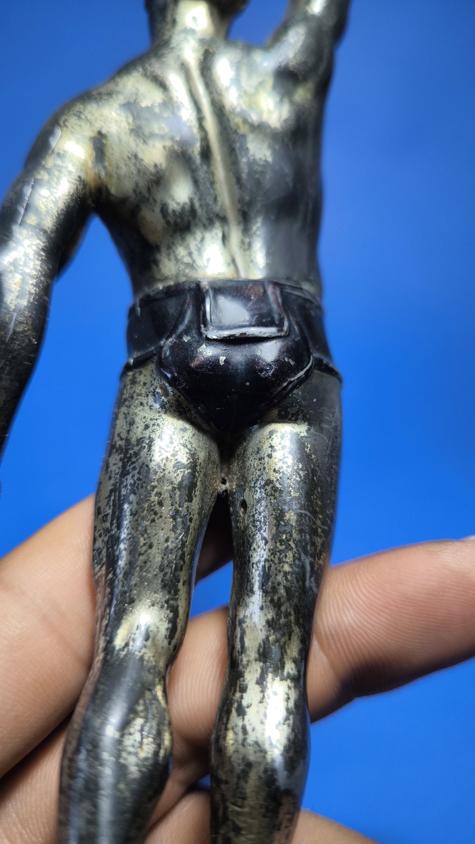 Original Ultra Rare Olympic 1936 VIP Gift Sculpture Silver Man Arno Breker - 10