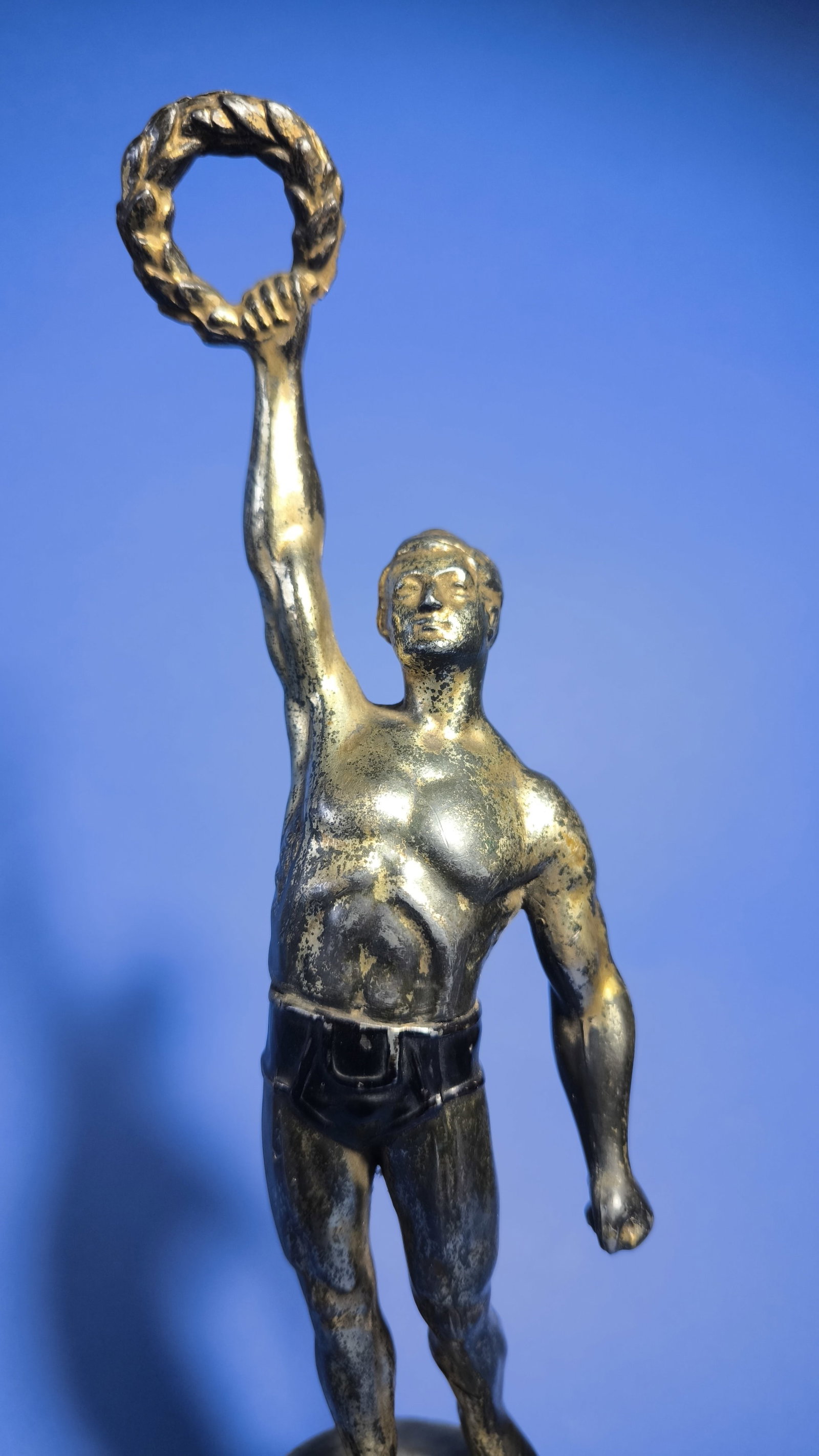 Original Ultra Rare Olympic 1936 VIP Gift Sculpture Silver Man Arno Breker - 2