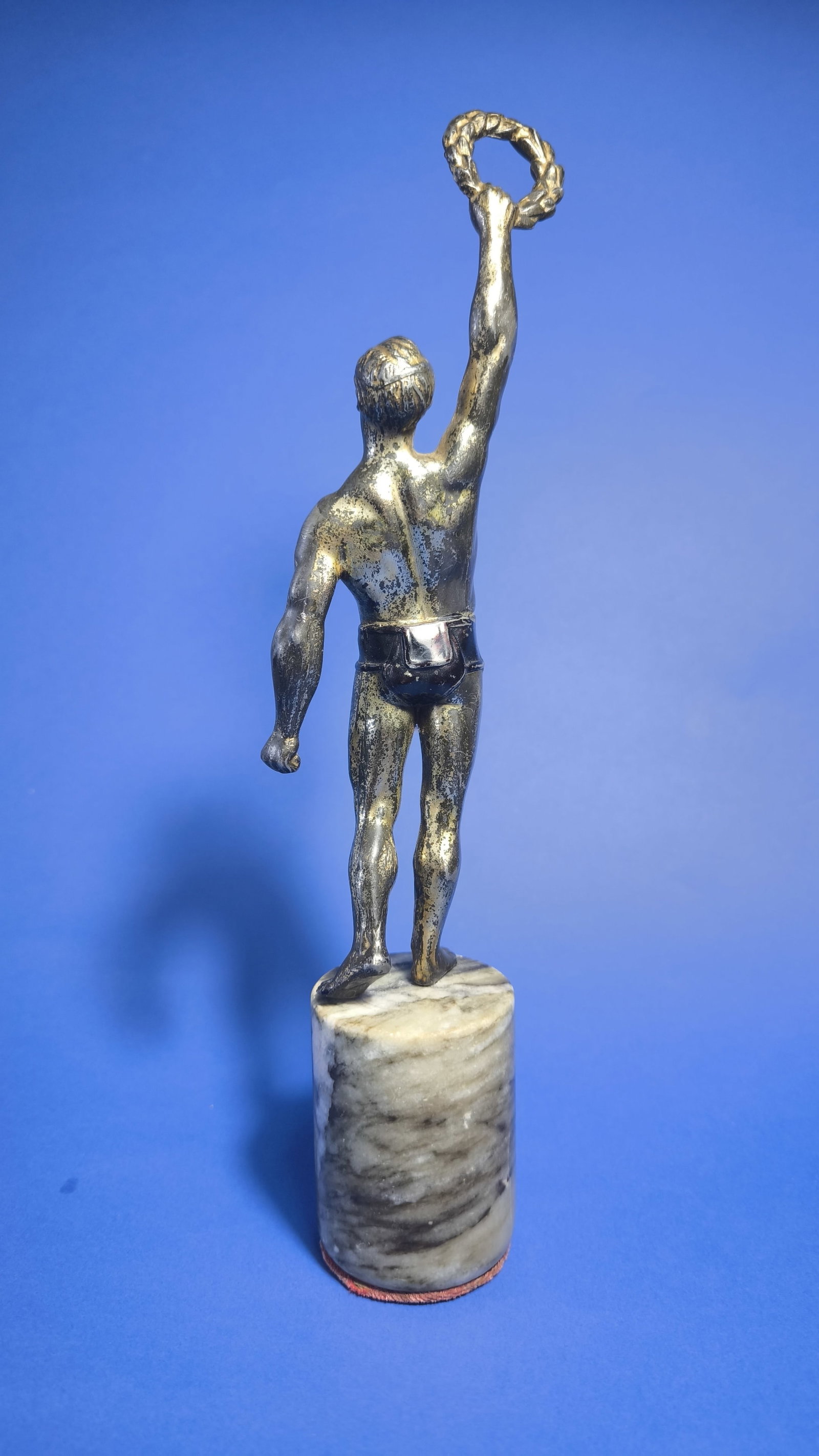Original Ultra Rare Olympic 1936 VIP Gift Sculpture Silver Man Arno Breker - 6