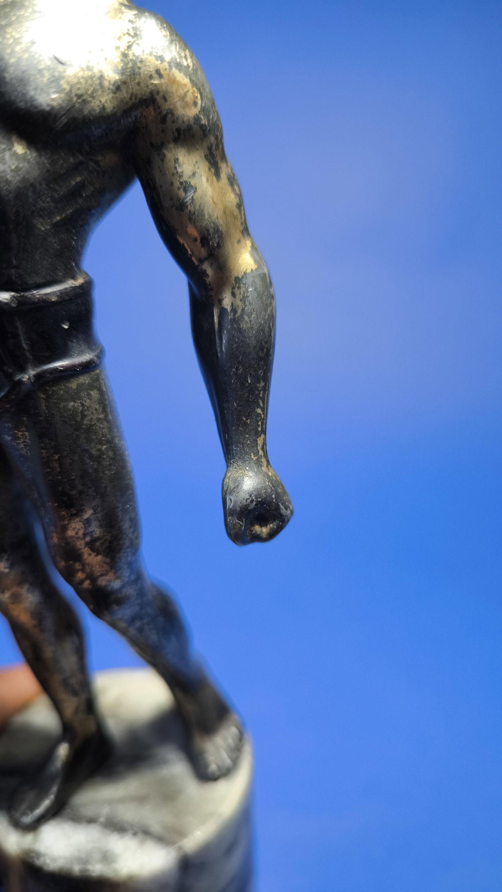 Original Ultra Rare Olympic 1936 VIP Gift Sculpture Silver Man Arno Breker - 9