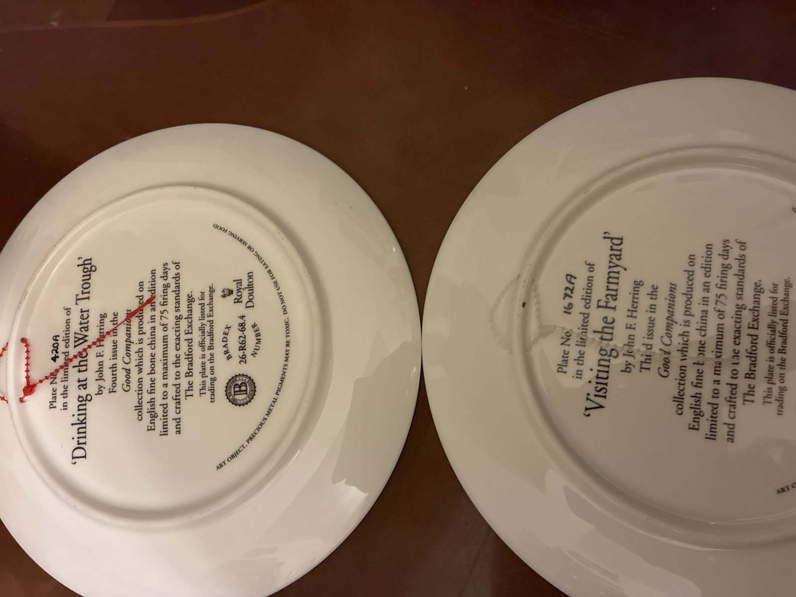 Four Royal Doulton “Good Companions” Collectors Plates - 2