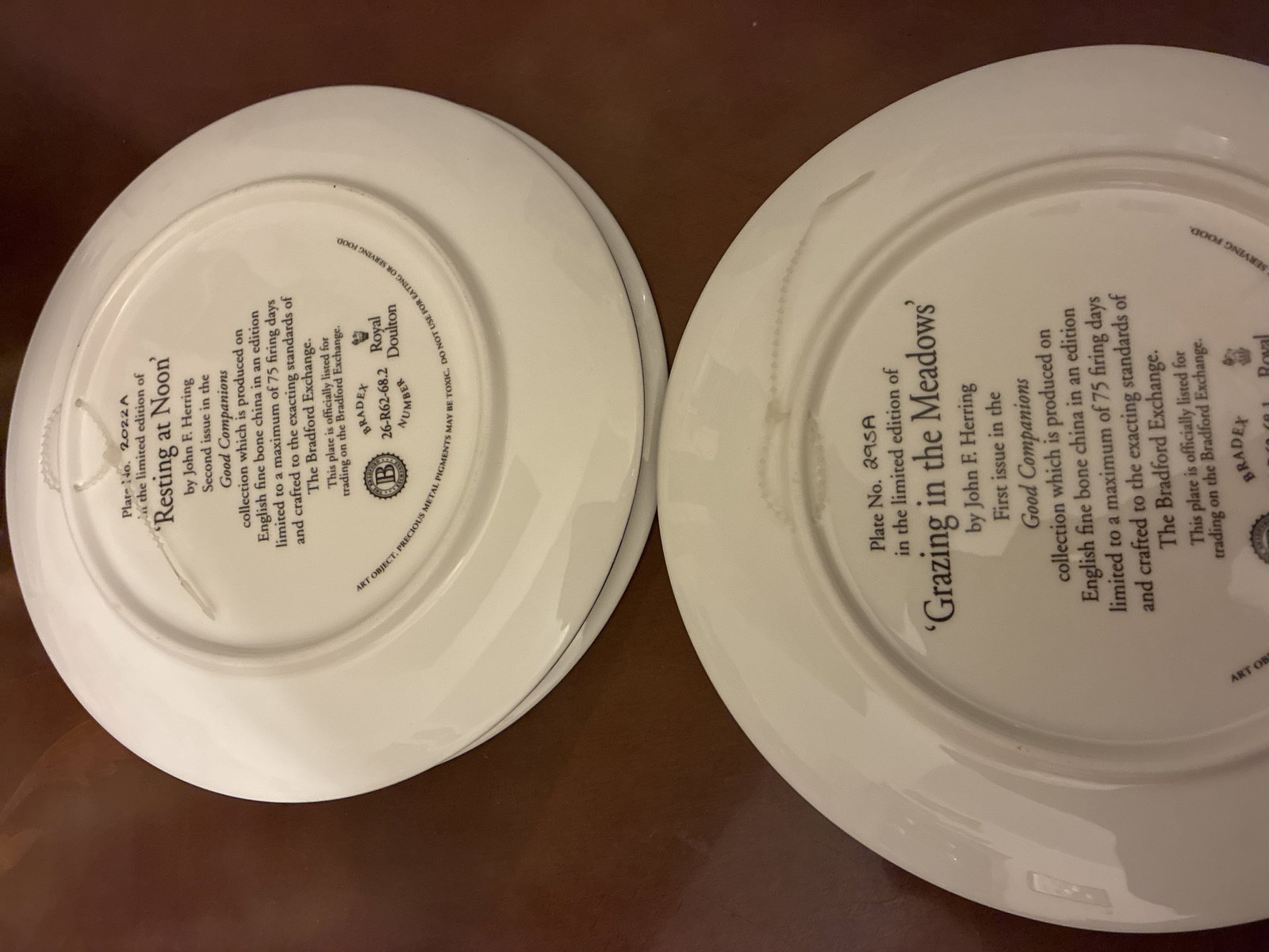 Four Royal Doulton “Good Companions” Collectors Plates - 3