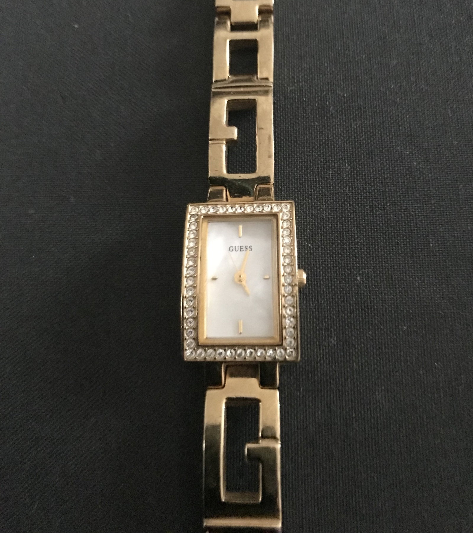 Guess Gold Plated Diamanté Studded Watch - 3