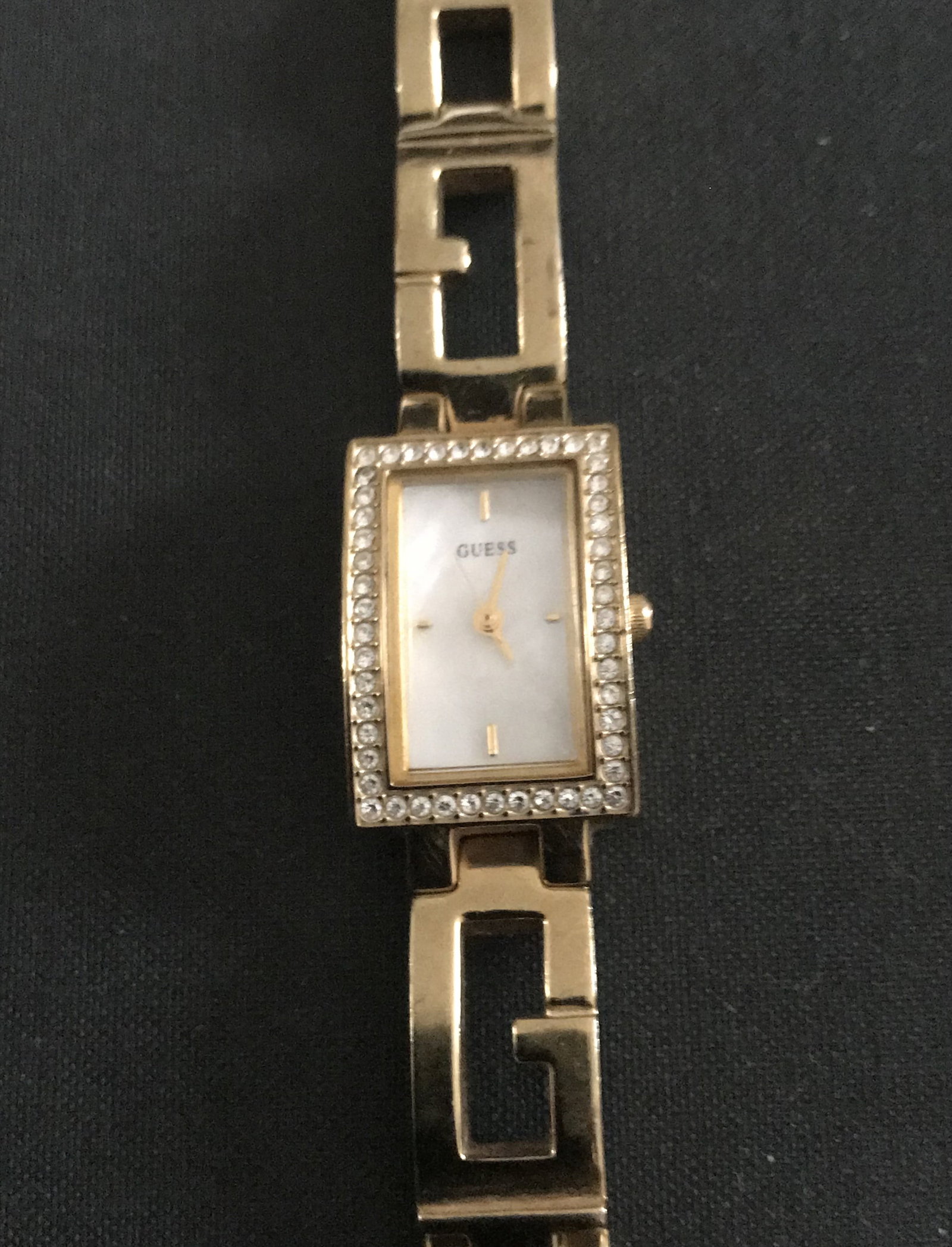 Guess Gold Plated Diamanté Studded Watch - 4