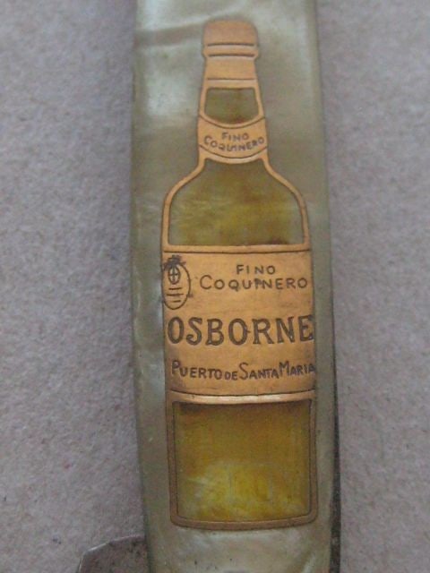 Vintage Osborne Advertising Twin Steel Bladed Folding Fruit Knife, c1920 - 3