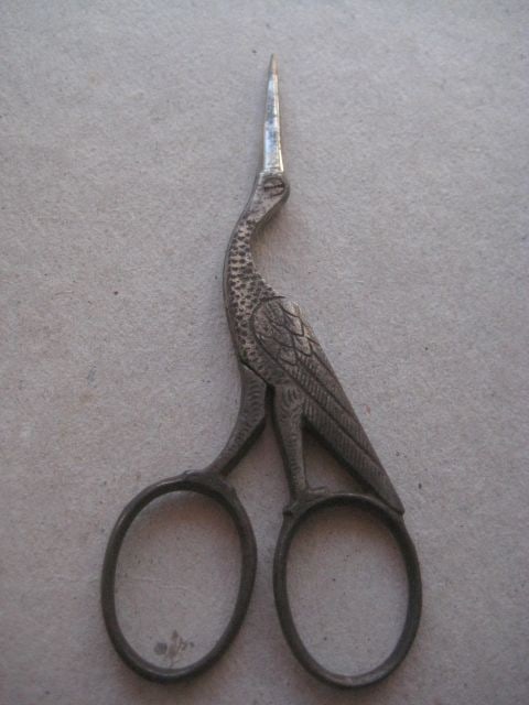 Vintage Stork Pair of Scissors` - 2