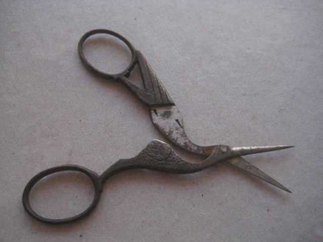 Vintage Stork Pair of Scissors` - 3