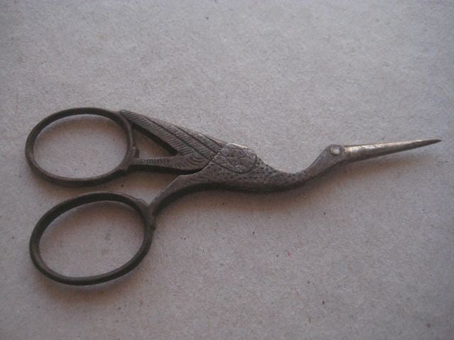 Vintage Stork Pair of Scissors` - 4