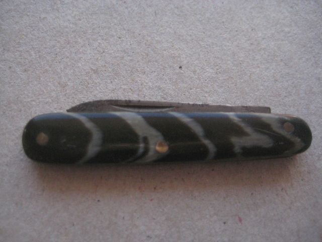 Vintage Black Hafted Miniature Penknife, c1940 - 4
