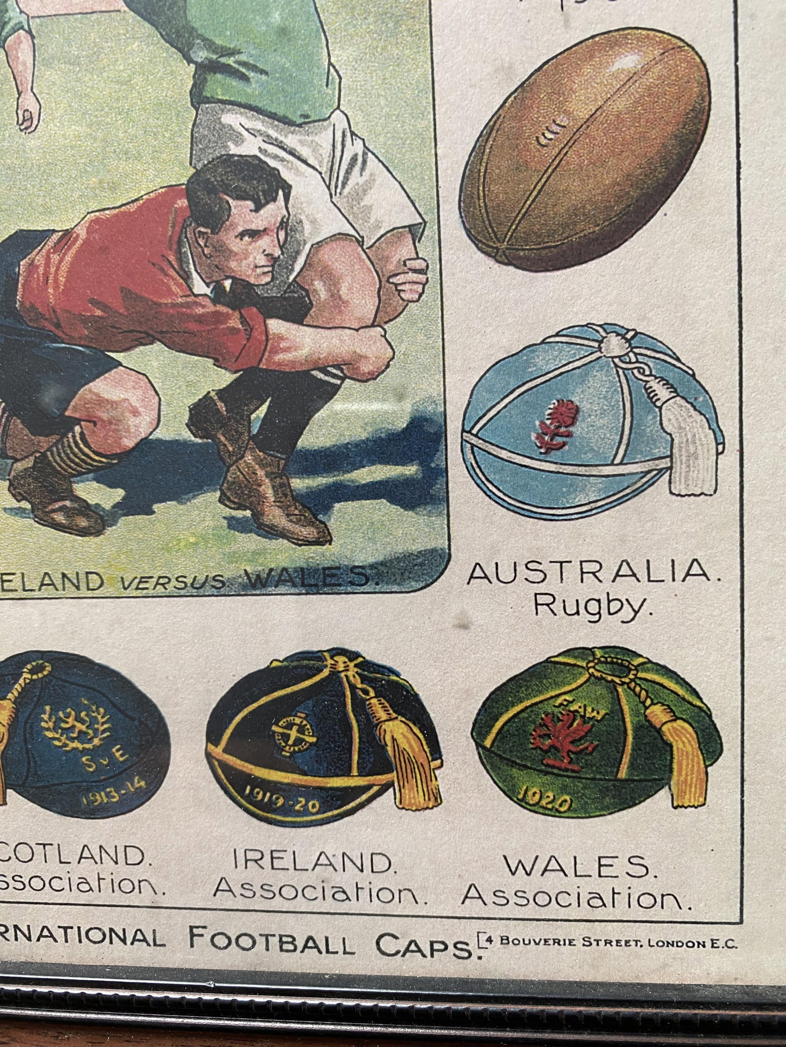 Original Poster From 1920s Boys Comic of International Rugby Sides: Title: Original Poster From 1920s Boys Comic of International Rugby Sides Description: One for the international rugby fan. Great condition and would enhance any pub, club house or man cave