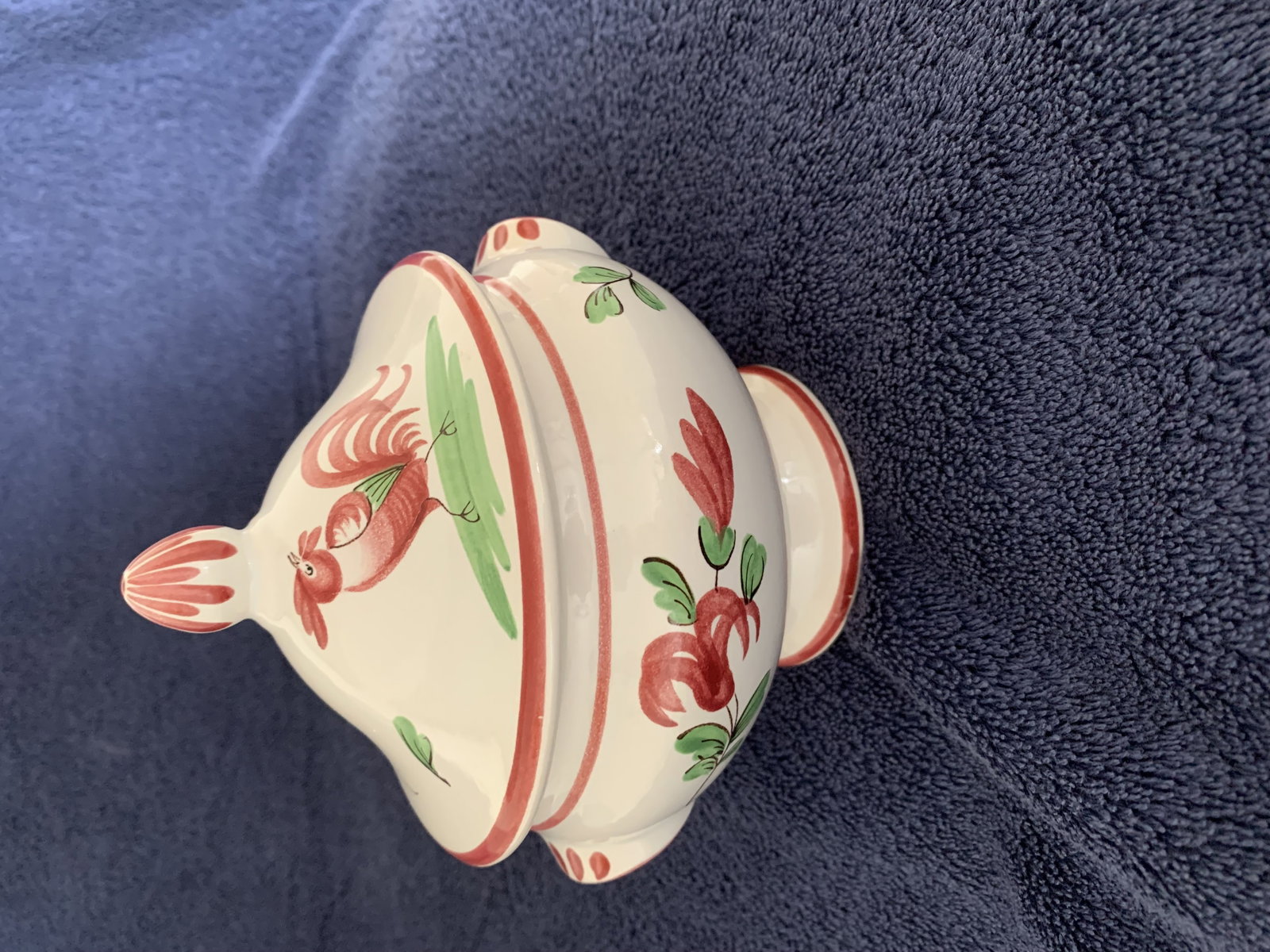 Antique French Sugar Bowl, c1920’s, Fait Main, Faiences d’Art, Strasbourg. - 2