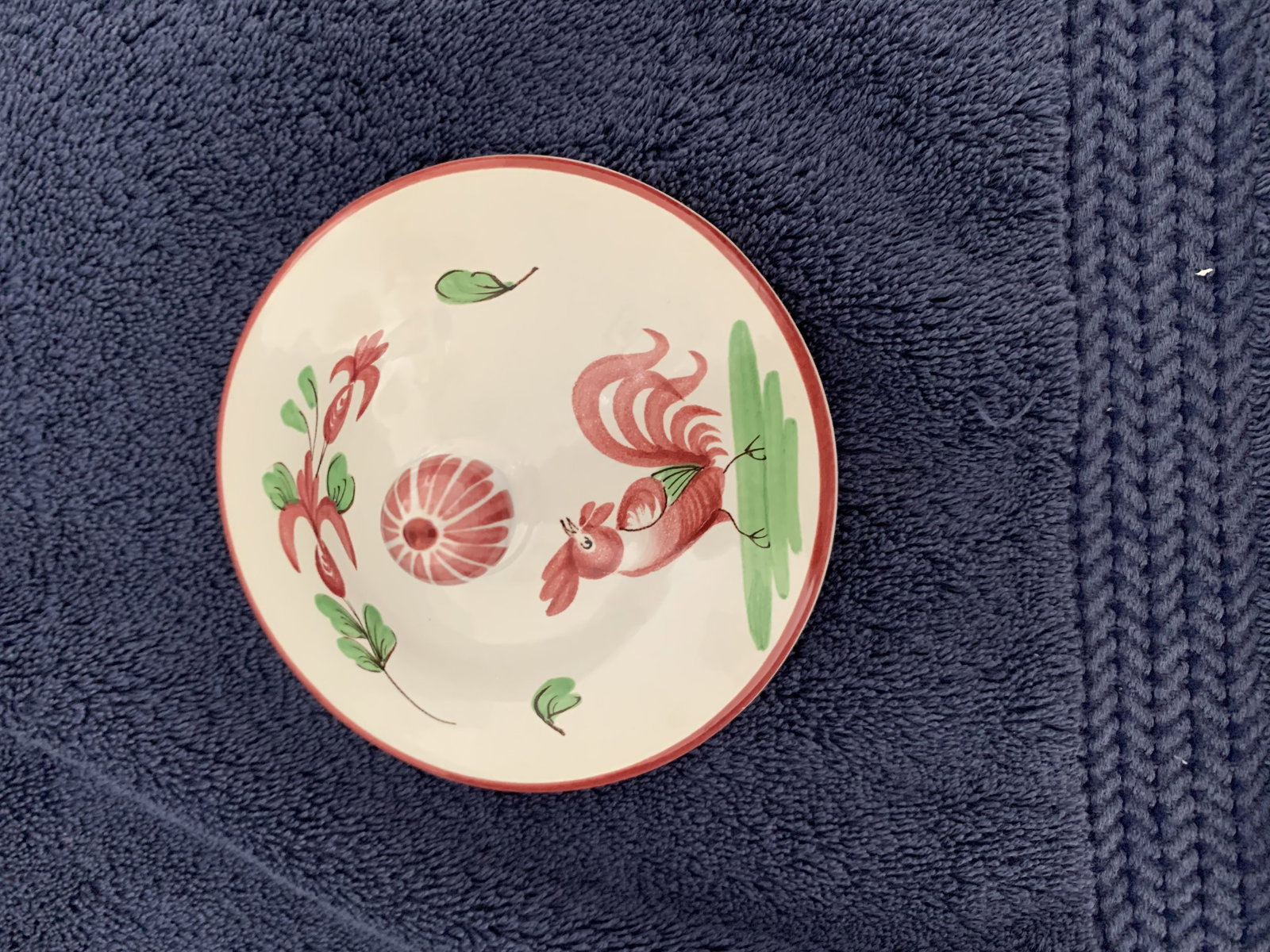 Antique French Sugar Bowl, c1920’s, Fait Main, Faiences d’Art, Strasbourg. - 3