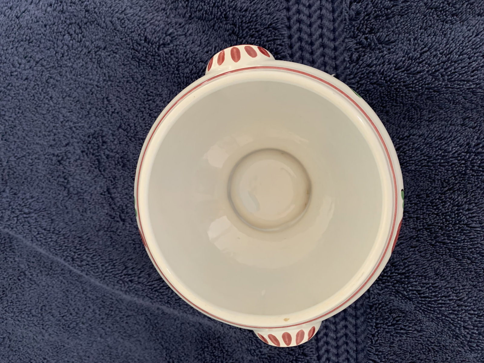Antique French Sugar Bowl, c1920’s, Fait Main, Faiences d’Art, Strasbourg. - 4