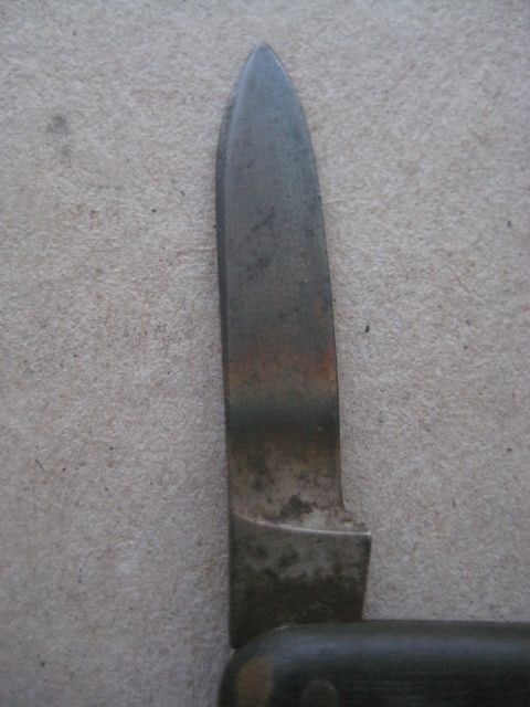 Antique French Horn Hafted Twin Steel Bladed Penknife, c1900 - 4