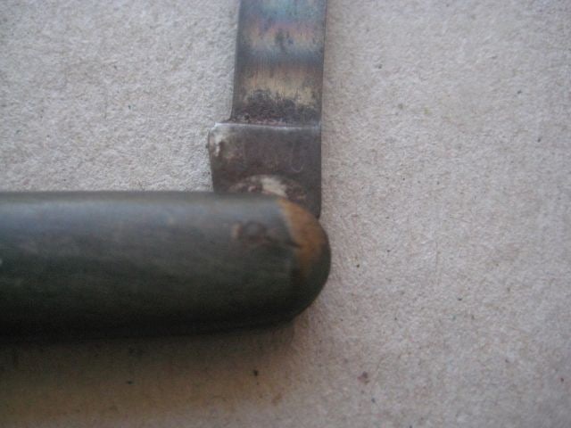 Antique French Horn Hafted Twin Steel Bladed Penknife, c1900 - 5
