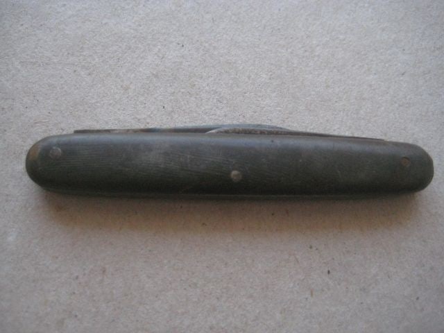 Antique French Horn Hafted Twin Steel Bladed Penknife, c1900 - 8