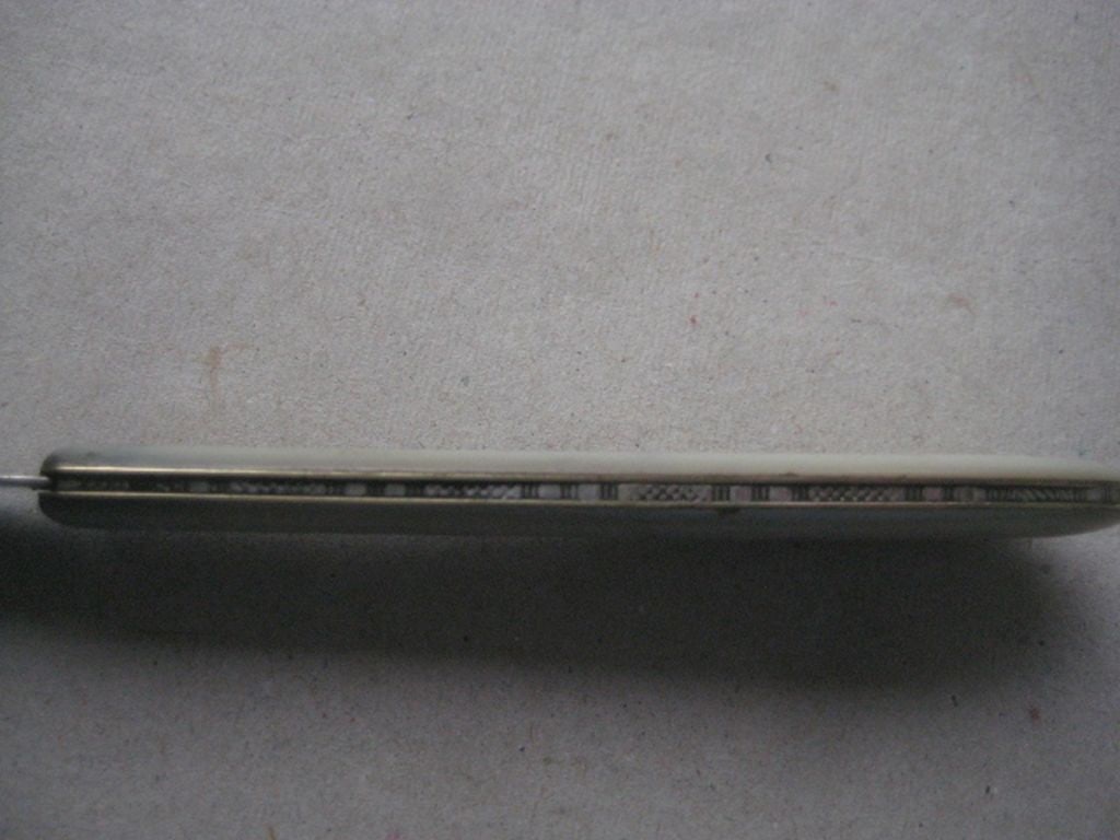 Victorian Mother of Pearl Hafted Silver Bladed Folding Fruit Knife - 6