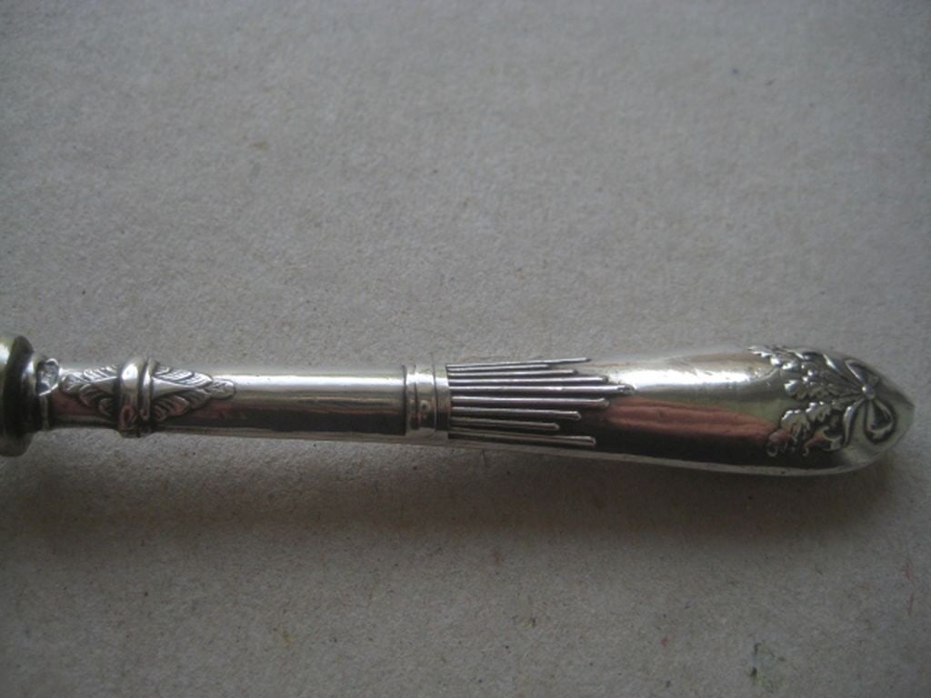 Antique Russian Silver Hafted Fork - 5