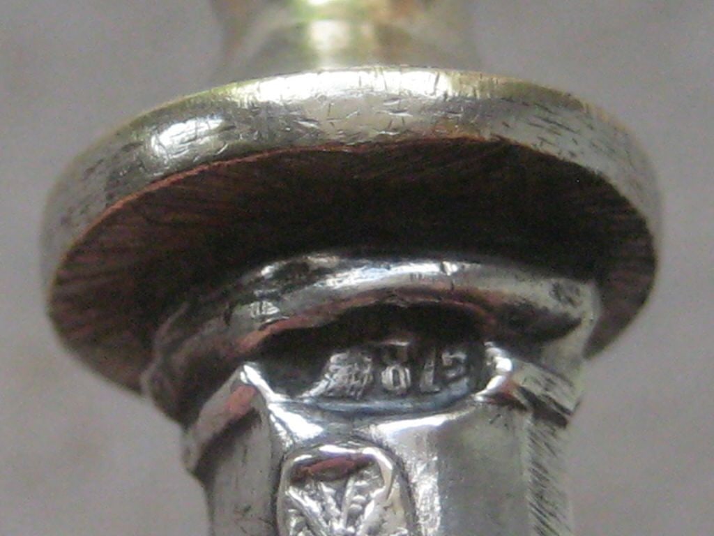 Antique Russian Silver Hafted Fork - 6