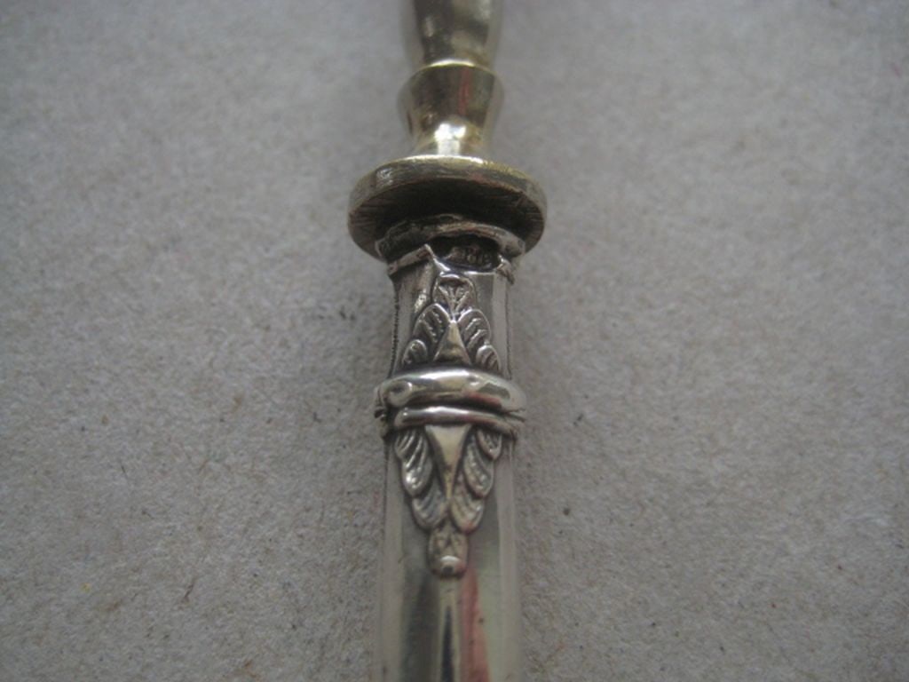 Antique Russian Silver Hafted Fork - 8