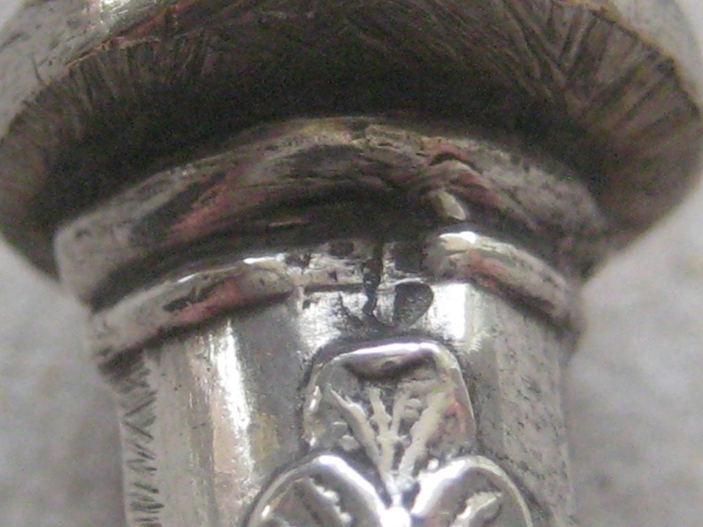 Antique Russian Silver Hafted Fork - 9