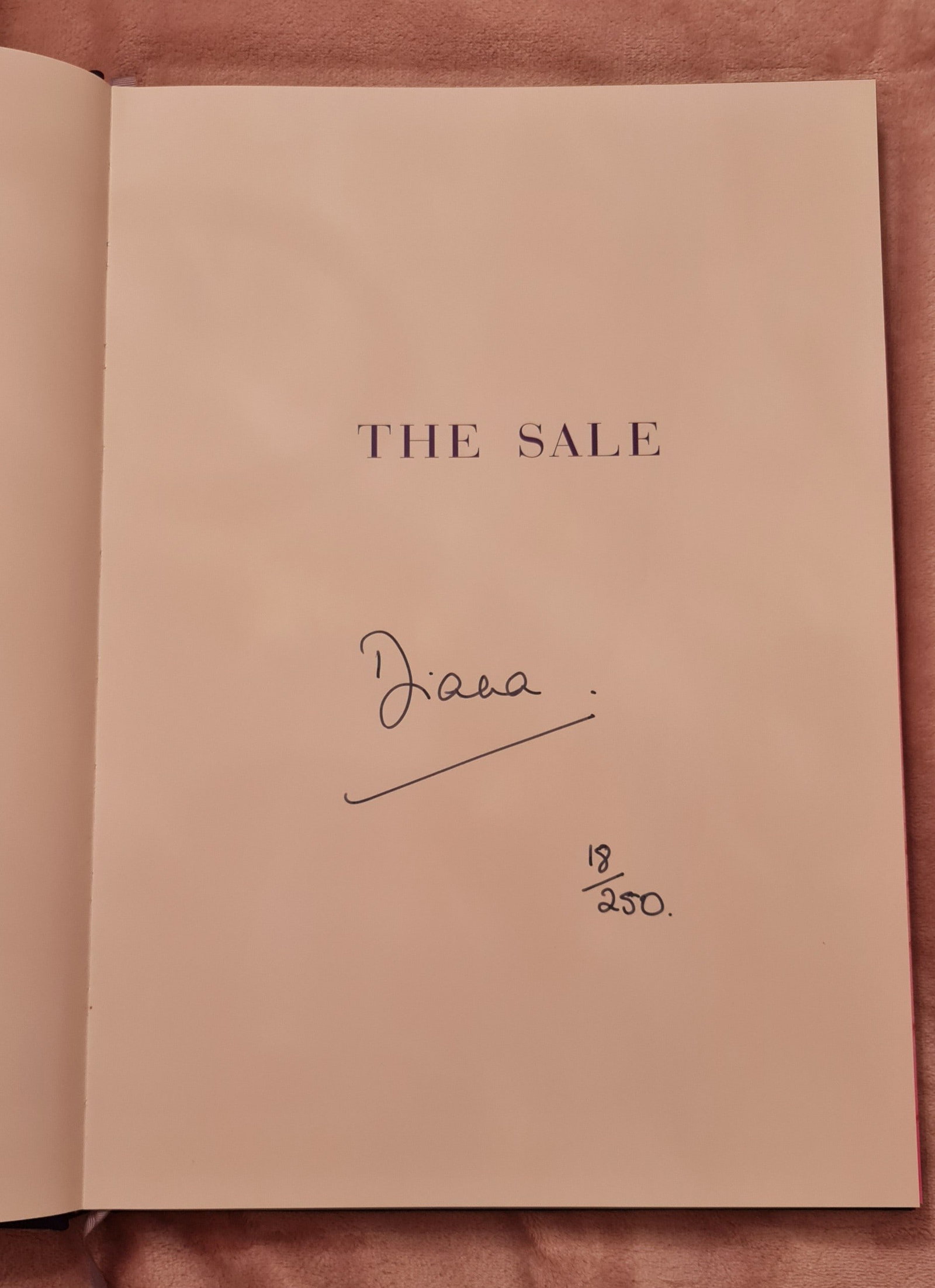 Christies Princess Diana's Leatherbound catalogue of dresses signed by Princess Diana. - 3