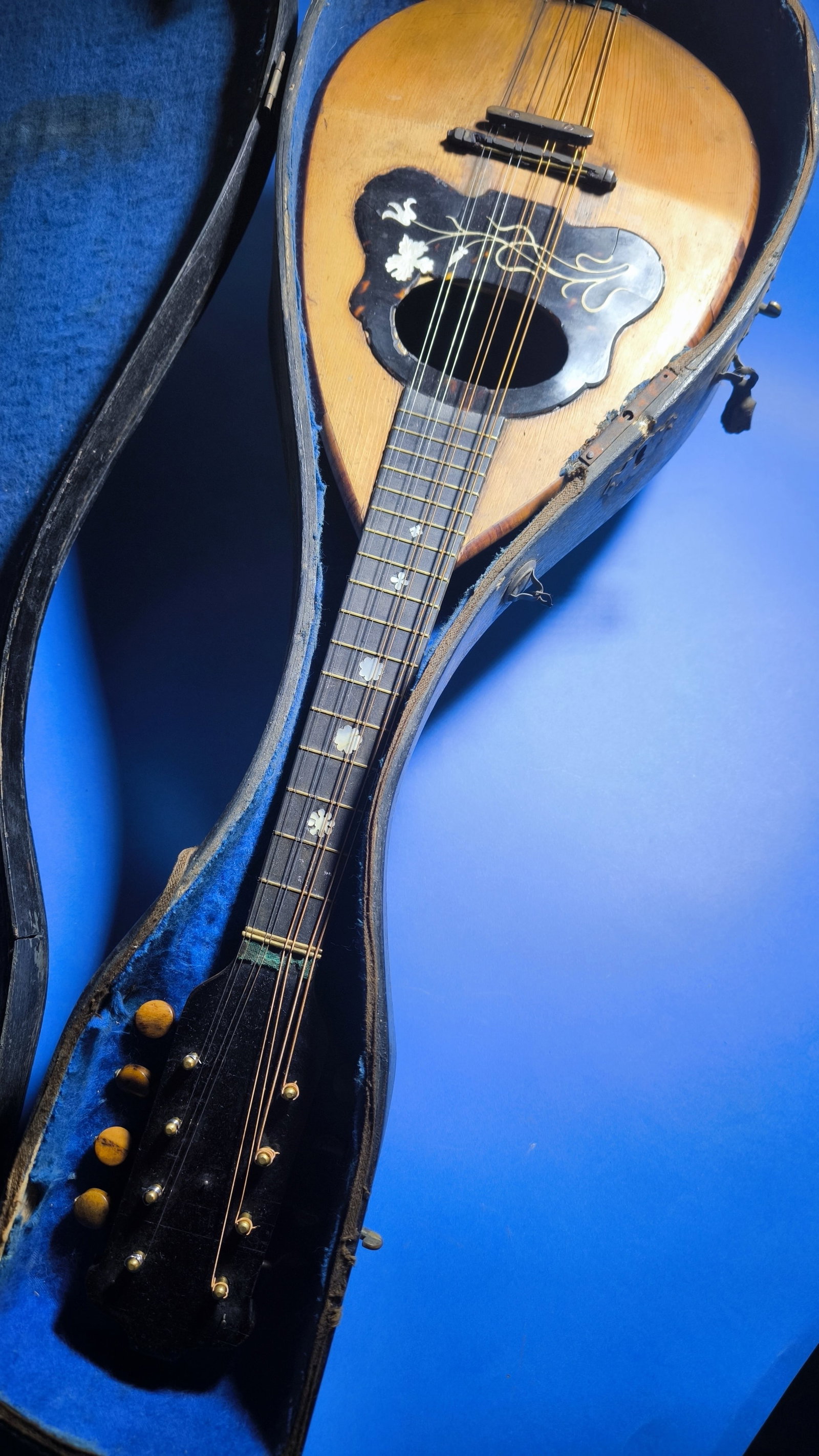 Antique Rare Mandoline Mandolin L. Romito & Carbone 1905 with Gold Medal (1 of 10)