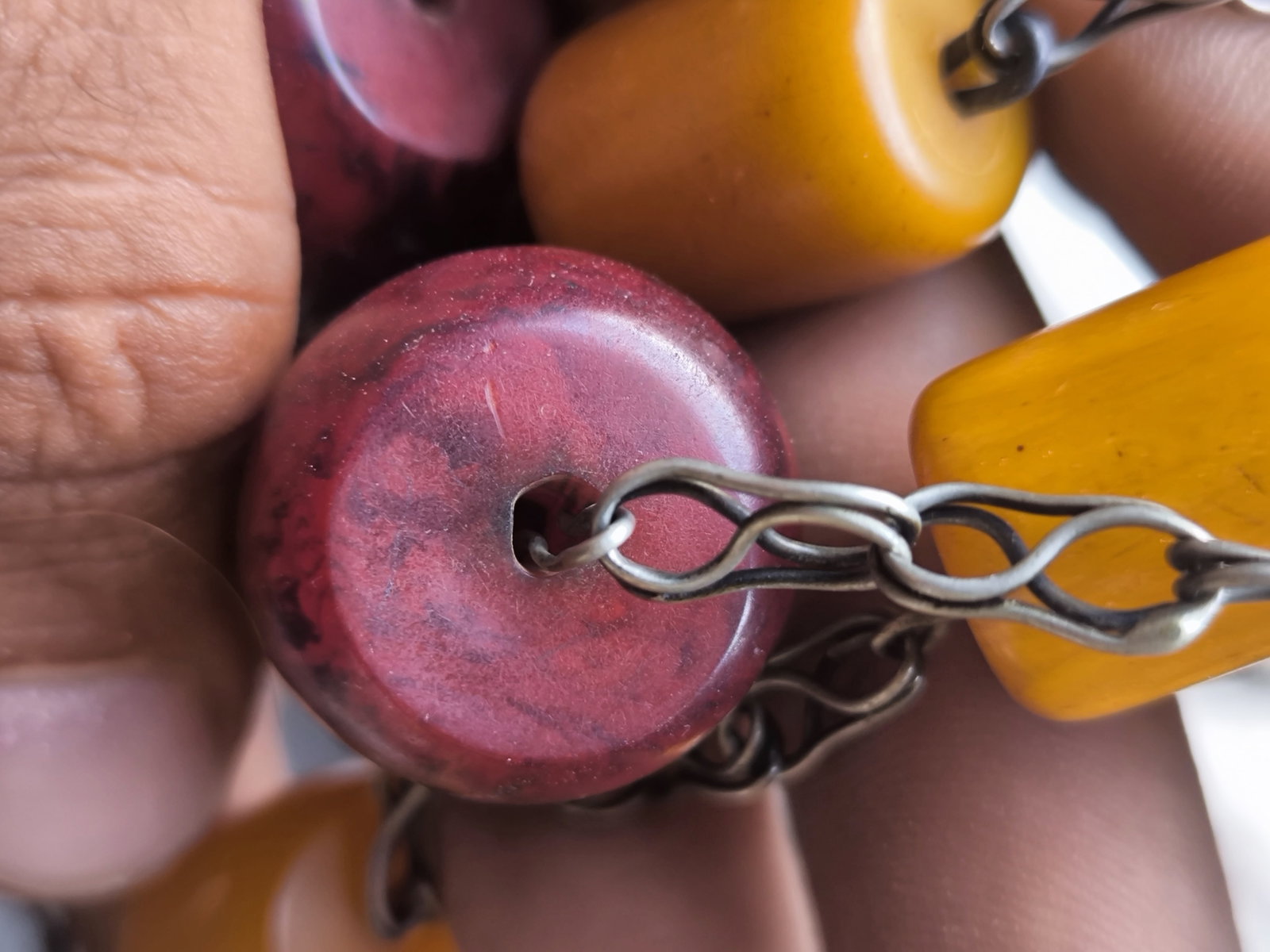 Important Ottoman Turkish Islamic Faturan Bakelite Necklace - 13